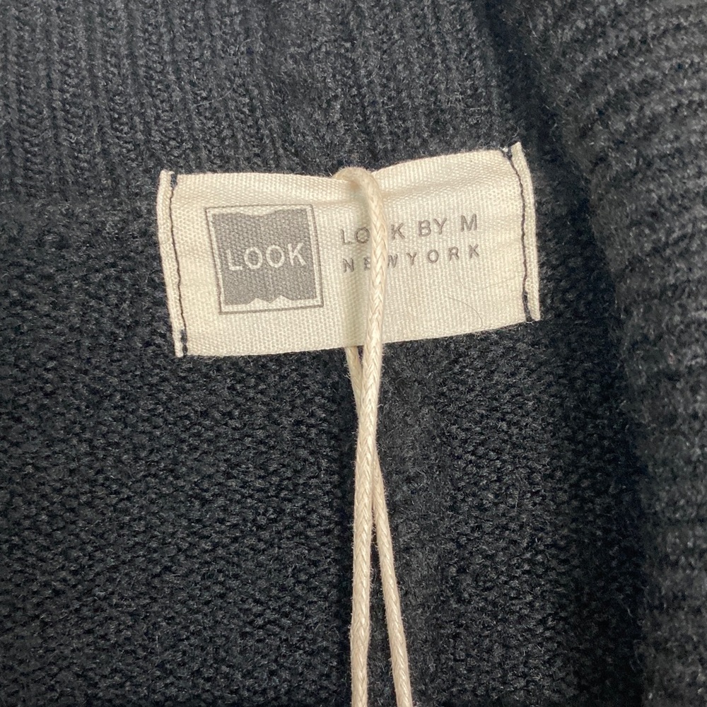 Black Open-Front Women’s Cardigan Sweater - Picture 2 of 4